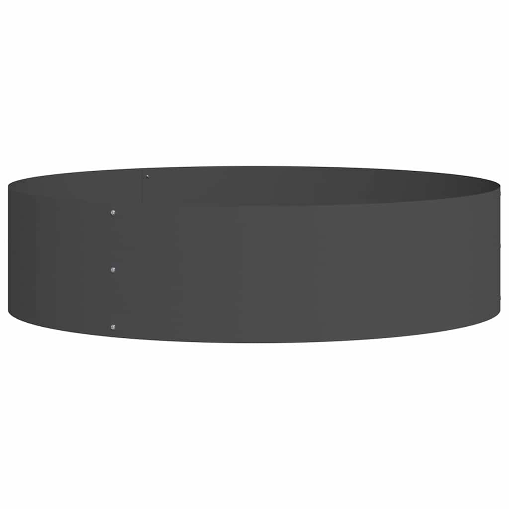 Garten 5 pcs Schwarz 80 x 80 x 20 cm Stahl